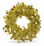 Star Tinsel Christmas Wreath 28 cm