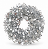 Matte Dot Tinsel Christmas Wreath 45 cm