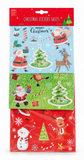 Christmas Glitter Laser and Colour Stickers - 3 Sheets