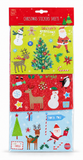 Christmas Glitter Laser and Colour Stickers - 3 Sheets