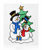Glitter Christmas Window Stickers - 35 cm