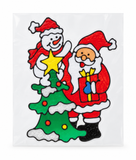 Glitter Christmas Window Stickers - 35 cm