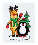 Glitter Christmas Window Stickers - 35 cm