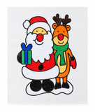 Glitter Christmas Window Stickers - 35 cm
