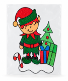 Glitter Christmas Window Stickers - 35 cm