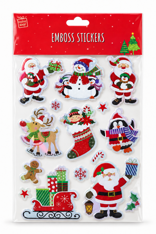 Cute EVA Christmas Character Stickers