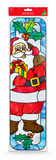Stained Glass Style Christmas Window Cling - 59 x 13 cm