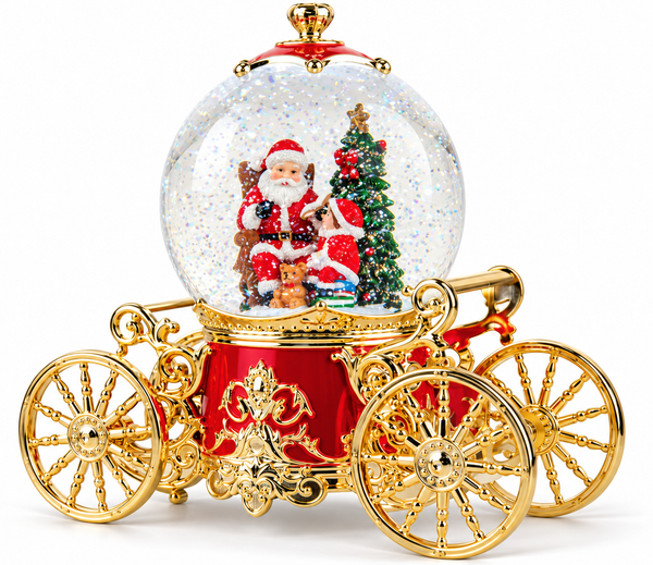 Musical Glitter Swirl Royal Christmas Carriage