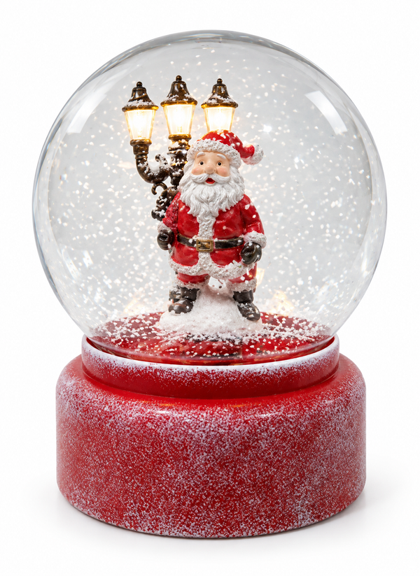 LED Musical Snow-Spin Frosty Christmas Globe