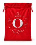 Silver Initial Christmas Gift Sack - 50 x 70 cm