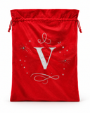 Silver Initial Christmas Gift Sack - 50 x 70 cm