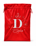 Silver Initial Christmas Gift Sack - 50 x 70 cm
