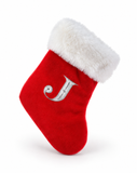 Silver Initial Mini Tree Stocking - 22 cm