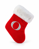 Silver Initial Mini Tree Stocking - 22 cm