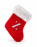 Silver Initial Mini Tree Stocking - 22 cm