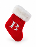 Silver Initial Mini Tree Stocking - 22 cm