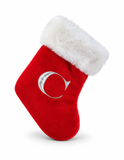Silver Initial Mini Tree Stocking - 22 cm