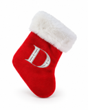 Silver Initial Mini Tree Stocking - 22 cm