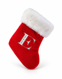 Silver Initial Mini Tree Stocking - 22 cm