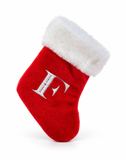 Silver Initial Mini Tree Stocking - 22 cm