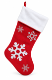 Snowflake Christmas Stocking - 53 cm