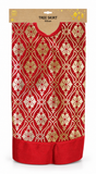 Red and Gold Foil Christmas Tree Skirt 100 cm
