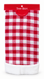 Woven Check Christmas Tree Skirt 100 cm