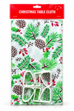 PEVA Christmas Tablecloth with Clamps