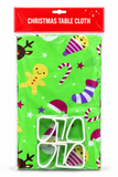 PEVA Christmas Tablecloth with Clamps