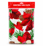 Flannel-Backed PEVA Christmas Tablecloth
