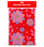 Flannel-Backed PEVA Christmas Tablecloth