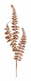 Matte Metallic Fern Branch – 65cm