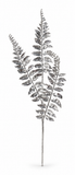 Matte Metallic Fern Branch – 65cm