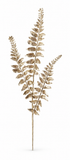 Matte Metallic Fern Branch – 65cm