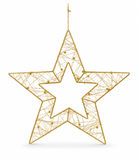 Metallic Beaded Silhouette Star – 40 cm