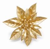 Matte Metallic Poinsettia Clips – 2 Pack