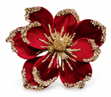 Magnolia Glitter Clip