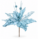 Velvet Fantasia Poinsettia Stem – 22cm