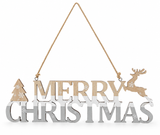 Merry Christmas Hanging Plaque – 30 cm