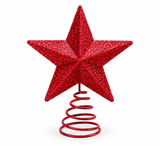 Mini Glitter Star Tree Topper – 13cm