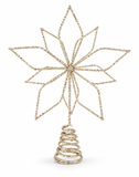 Glitter Flower Star Tree Topper – 20cm