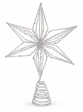 Glitter Bead Star Tree Topper – 25cm