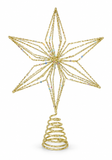 Glitter Bead Star Tree Topper – 25cm