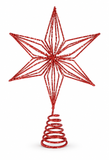 Glitter Bead Star Tree Topper – 25cm