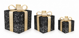 Glitter Decorative Presents – 3 Piece Set