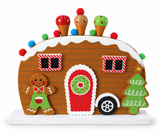 Gingerbread Caravan Table Decoration – 21 cm