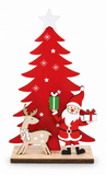 Santa & Reindeer Tabletop Tree – 12 x 20 cm