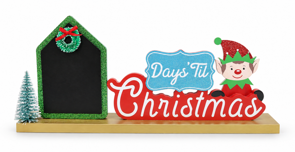 Elf Christmas Countdown Table Decoration – 33 cm