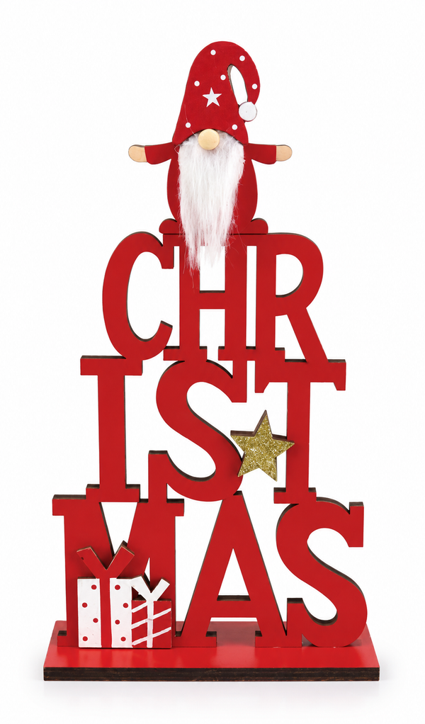 Christmas Letter Table Decoration – 10 x 18.5 cm