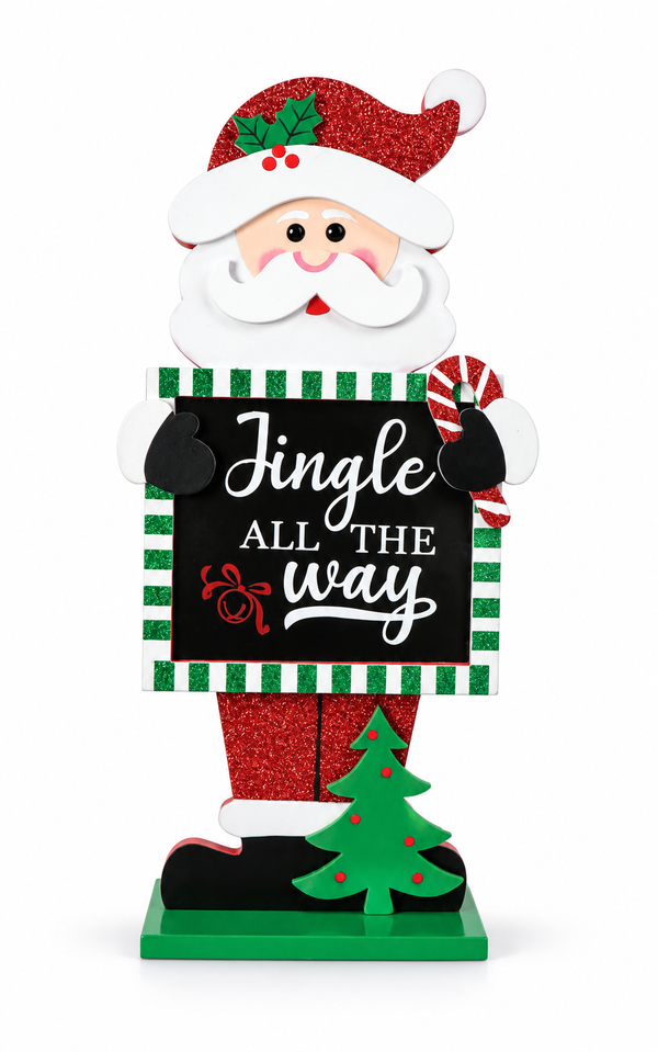 Santa Jingle All the Way Table Decoration – 36 cm